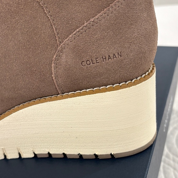 Cole Haan Women's Brown Lace-Up Platform Boots - Picture 2 of 8